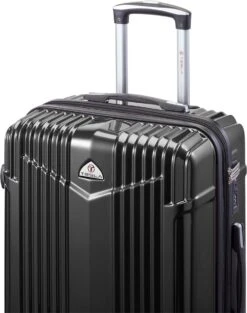 Tesla PC - Reiskoffer - 65 Cm - 4 Wielen - Zwart -Voyago Winkel 946x1200 11