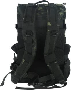Backpack | Waterdicht | Rugzak | Rugtas | Dagrugzak | Wandelen | Hike Rugzak | Schooltas | 45 Liter | Black Camo -Voyago Winkel 948x1200 5