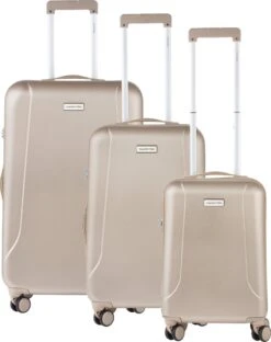 CarryOn Skyhopper Kofferset – TSA Trolleyset Met OKOBAN – Dubbele Wielen - Champagne -Voyago Winkel 949x1200 2
