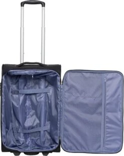 Travelbags Handbagage Zachte Koffer / Trolley / Reiskoffer - The Base - 55 Cm - Zwart -Voyago Winkel 952x1200
