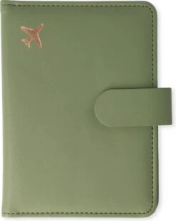 Casemania Paspoort Hoes - Paspoorthouder - Luxe Beschermhoes Voor Paspoort & Kaarthouder - Groen