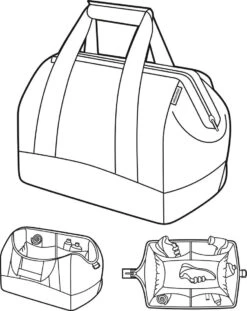 Reisenthel Allrounder M Reistas Sporttas - Maat M - 18L - Dots Zwart -Voyago Winkel 954x1200 16