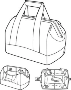 Reisenthel Allrounder M Reistas Sporttas - 18L - Paisley Zwart -Voyago Winkel 954x1200 18