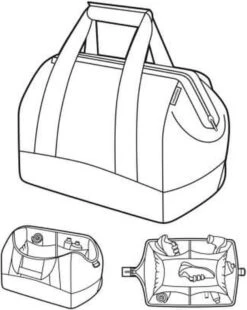 Reisenthel Allrounder L Reistas Sporttas - 30L - Baroque Marble Zwart -Voyago Winkel 955x1200 11