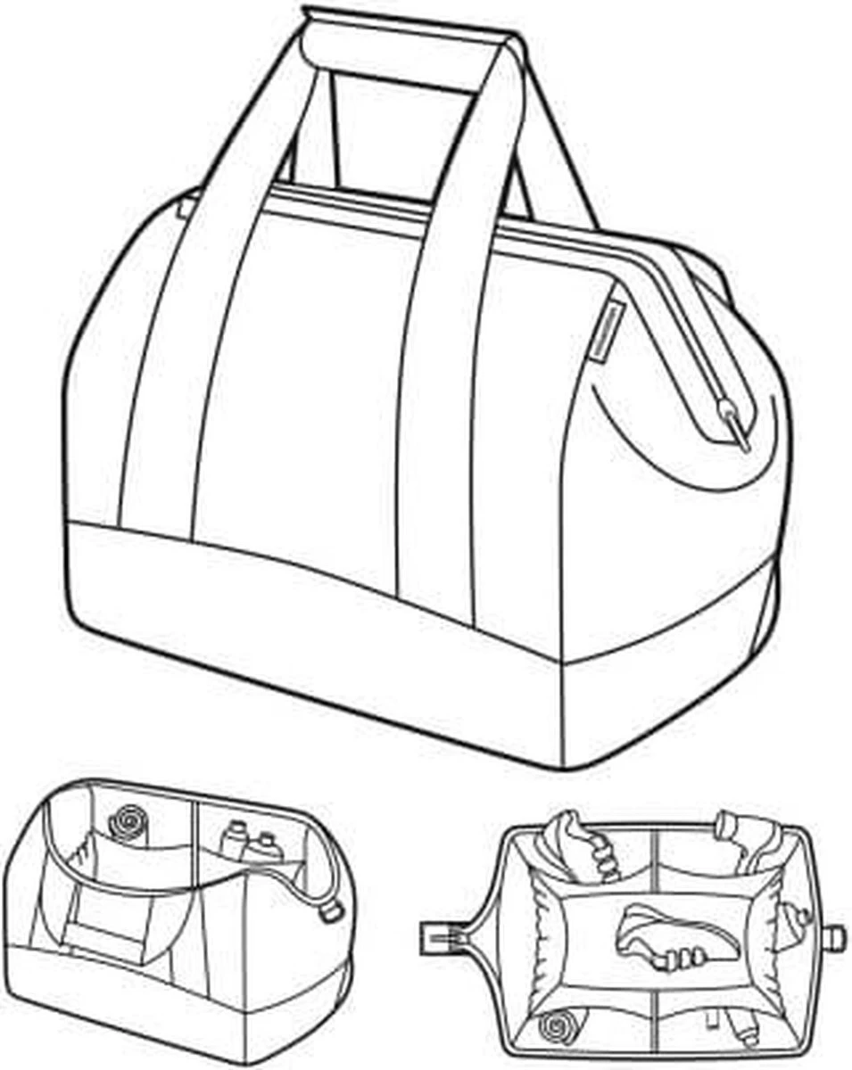 Reisenthel Allrounder M Reistas Sporttas - 18L - Signature Navy Blauw 8 Reisenthel Allrounder M Reistas Sporttas - 18L - Signature Navy Blauw - Afbeelding 6