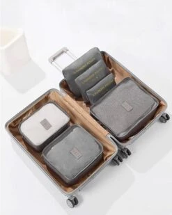 Travelistic Packing Cubes Set 6-delig - Organizer Voor Koffer En Backpack - Grijs -Voyago Winkel 959x1200 23