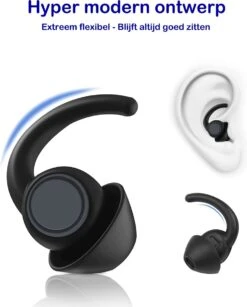 Luxyana® Slaap Oordopjes - 2 Sets Zwarte Herbruikbare Oordopjes Voor Comfortabel Slapen - Anti Snurk -Voyago Winkel 966x1200 8