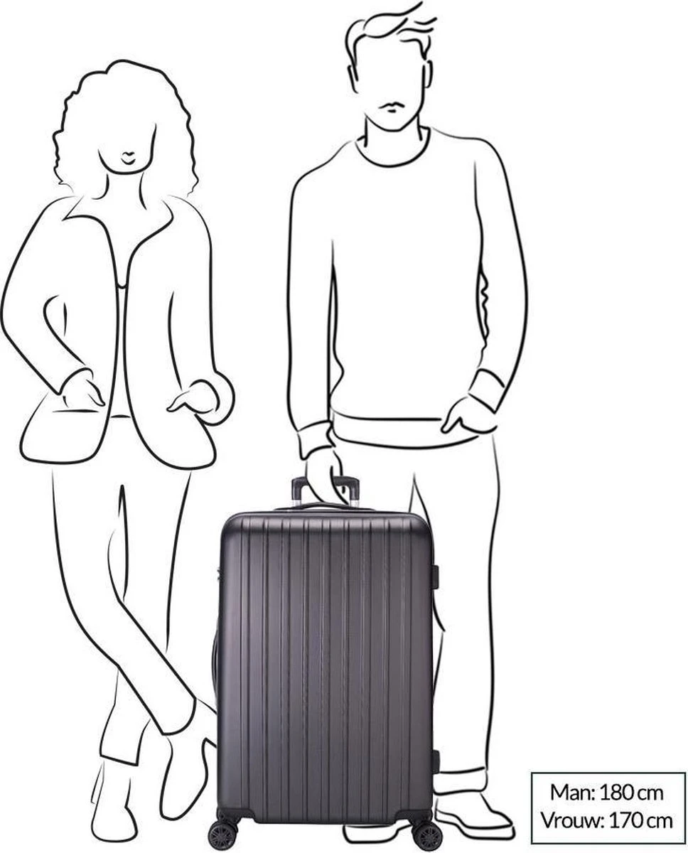 Decent Tranporto-One Grote Koffer - 76 Cm - TSA Slot - Dark Blue 21 Decent Tranporto-One Grote Koffer - 76 Cm - TSA Slot - Dark Blue - Afbeelding 19