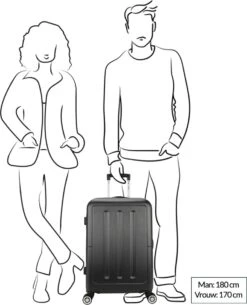 Decent Neon-Fix 2.0 Medium Koffer 66 Cm - 65 Liter - Oranje -Voyago Winkel 971x1200