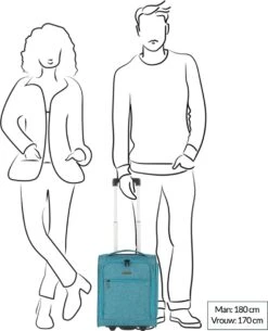 Travelite Handbagage Zachte Koffer / Trolley / Reiskoffer - Cabin - 43 Cm - Blauw -Voyago Winkel 972x1200 1