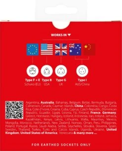 SKROSS - Reisadapter - Wereld Naar Europa - Met Randaarde Stekker (zonder Zwitserland & Italië) + 2xUSB 2400 MA -Voyago Winkel 972x1200 21