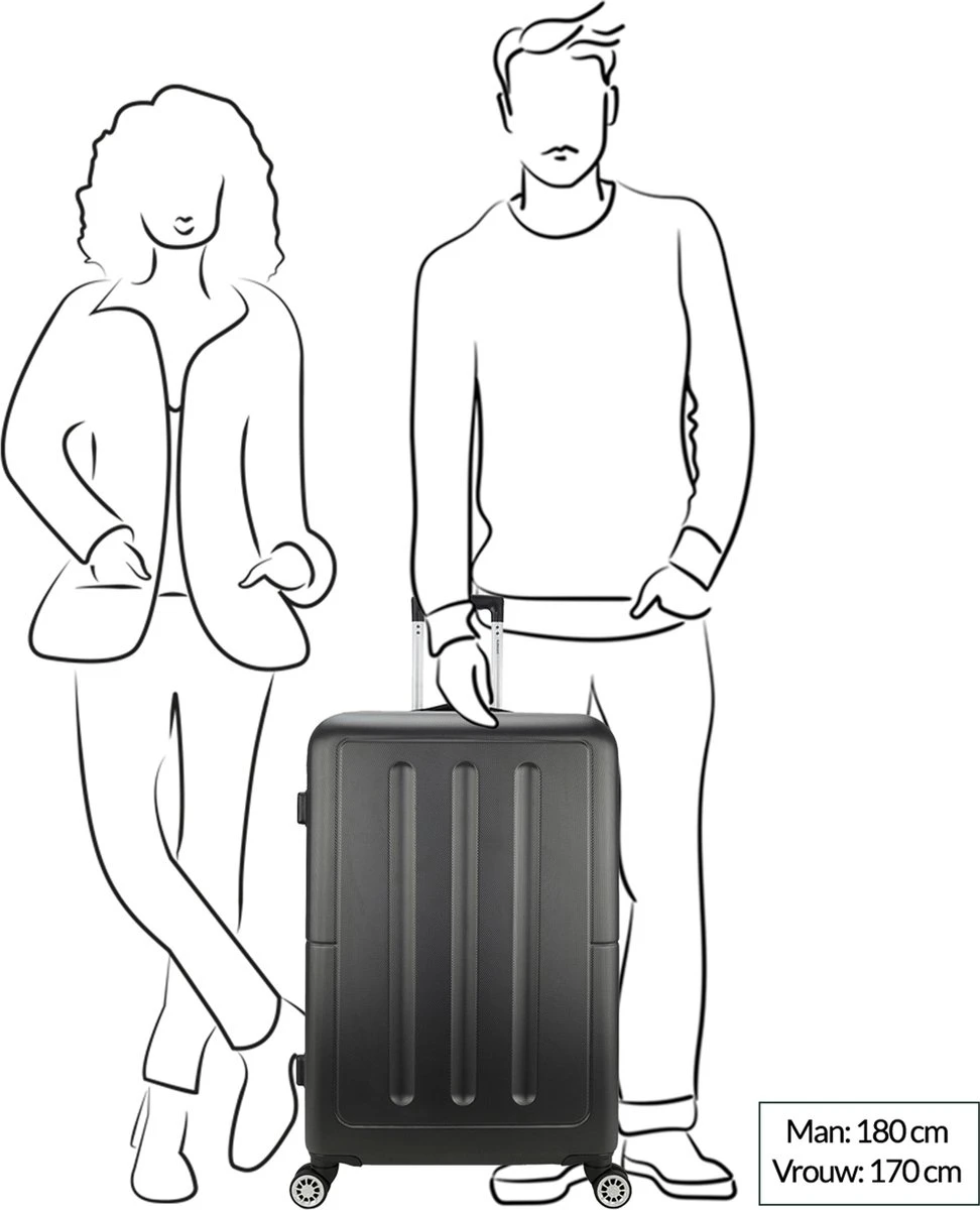 Decent Neon-Fix 2.0 Grote Koffer 76 Cm - 96 Liter - Oranje 10 Decent Neon-Fix 2.0 Grote Koffer 76 Cm - 96 Liter - Oranje - Afbeelding 8