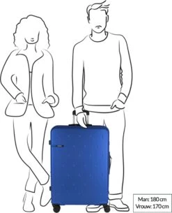 Gabol Harde Koffer / Trolley / Reiskoffer - Open - 77 Cm (XL) - Blauw -Voyago Winkel 973x1200 16