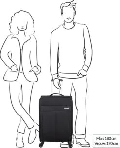 Decent D-Upright Medium Koffer - 66 Cm Expandable - TSA Slot - Bordeaux Rood -Voyago Winkel 973x1200 20