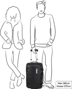 Thule Chasm Handbagagekoffer 55cm/22" - Zwart -Voyago Winkel 973x1200 4