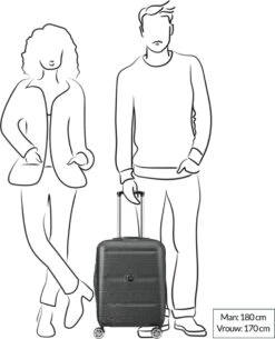 Delsey Comete Plus Slim Cabin Trolley Case - 55 Cm - Black -Voyago Winkel 973x1200 6