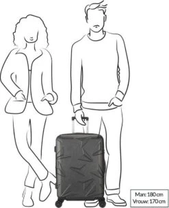 Decent Harde Koffer Q-LuxxHoogte > 67 Cm - Grijs -Voyago Winkel 974x1200 11