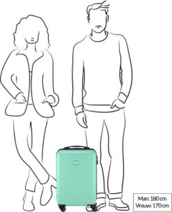 Princess Traveller PT01 - Handbagage Koffer - Pitch Black - S - 55cm -Voyago Winkel 974x1200 9