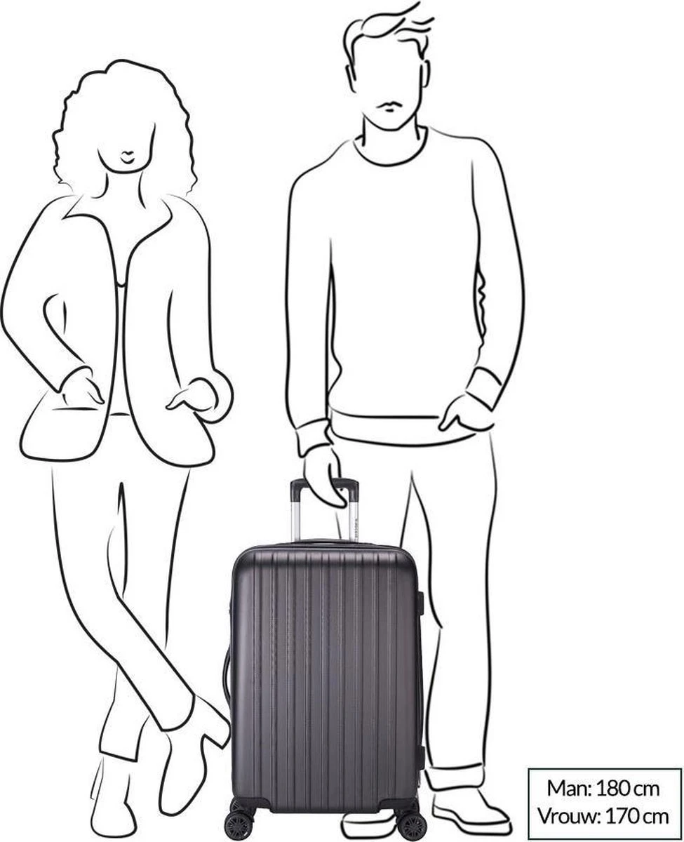 Decent Tranporto-One Medium Koffer - 66 Cm - TSA Slot - Anthracite 18 Decent Tranporto-One Medium Koffer - 66 Cm - TSA Slot - Anthracite - Afbeelding 16