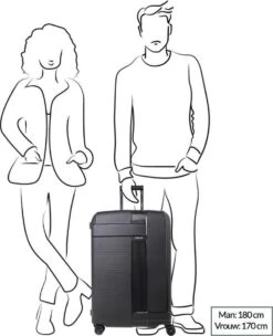 Decent Transit Medium Koffer - 70 Cm - Zwart -Voyago Winkel 975x1200 25