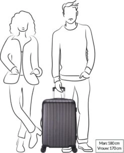 Decent Tranporto-One Reiskoffer 66 Cm - Zalmroze -Voyago Winkel 975x1200 29