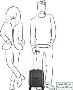 Decent Handbagage Koffer / Trolley / Reiskoffer - 42 Cm - 24 Liter - ABS - Maxi Air - Champagne -Voyago Winkel 975x1200 7