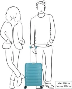 Decent EXPLORER PP Handbagage Trolley 55 Cm - 38 Liter - Pink -Voyago Winkel 975x1200 8