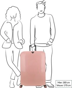 Decent Harde Koffer Axiss-Fix 78 - Roze -Voyago Winkel 976x1200 1