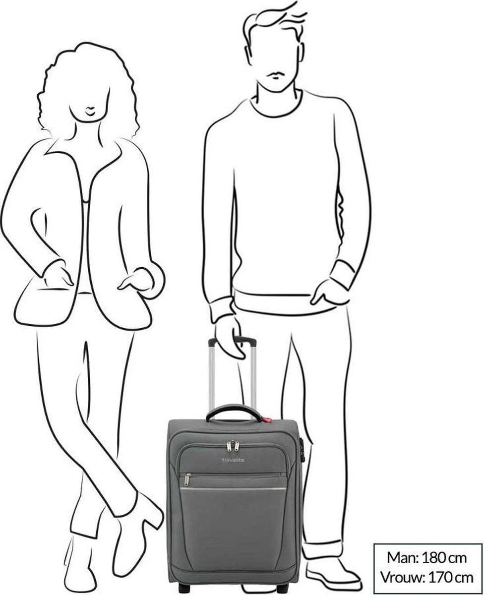 Travelite Cabin 2 Wheel Trolley Black 10 Travelite Cabin 2 Wheel Trolley Black - Afbeelding 8