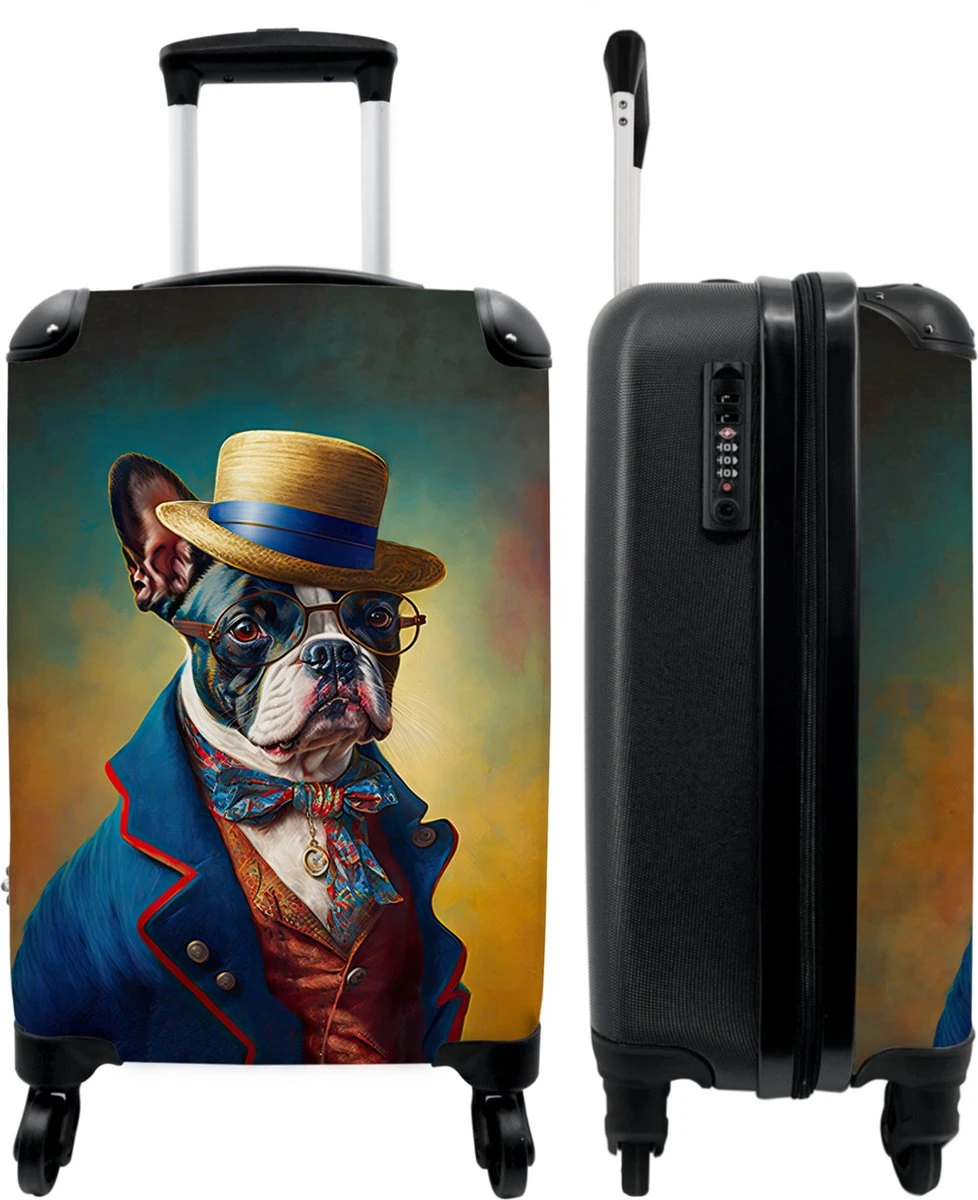 NoBoringSuitcases.com® Koffer - Hond - Kleding - Accessoires - Verf - Portret - Kinderen - Reiskoffer Met Wielen - Kinderkoffer - Fotokoffer - Past Binnen 55x40x20 Cm En 55x35x25 Cm - Trolley Handbagage Lichtgewicht 3 NoBoringSuitcases.com® Koffer - Hond - Kleding - Accessoires - Verf - Portret - Kinderen - Reiskoffer Met Wielen - Kinderkoffer - Fotokoffer - Past Binnen 55x40x20 Cm En 55x35x25 Cm - Trolley Handbagage Lichtgewicht