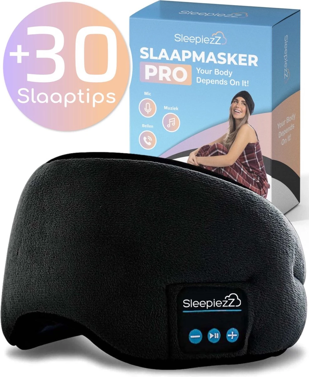SleepiezZ® Slaapmasker PRO - Bluetooth Speakers - Oogmasker Slaap - 100% Verduisterend - Zwart 3 SleepiezZ® Slaapmasker PRO - Bluetooth Speakers - Oogmasker Slaap - 100% Verduisterend - Zwart