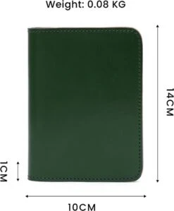 Su.B Paspoort Hoesje, Kaarthouder, Luxe Leer, Paspoortportemonnee Voor Kaarten, Ticket - Groen -Voyago Winkel 992x1200 3