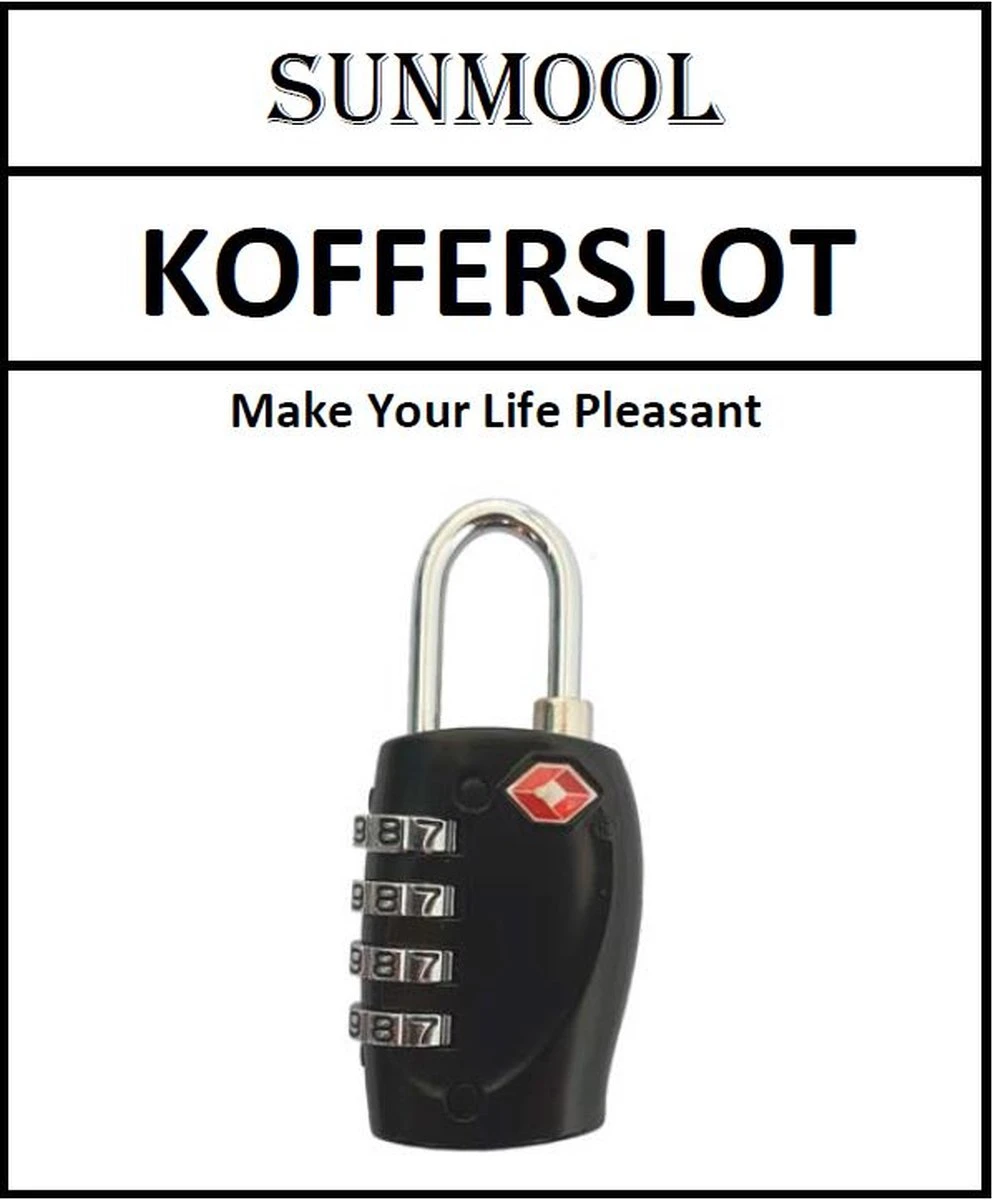 TSA Kofferslot 4 Cijfers - Reisslot - Reis Cijferslot - Cijferhangslot - Hangslot - Bagageslotjes - Slot Voor Bagage : Zwart - 1 Stuk 6 TSA Kofferslot 4 Cijfers - Reisslot - Reis Cijferslot - Cijferhangslot - Hangslot - Bagageslotjes - Slot Voor Bagage : Zwart - 1 Stuk - Afbeelding 4