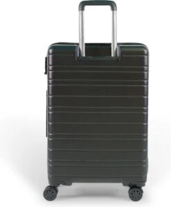 ©TROLLEYZ - Amsterdam No.9 - Reiskoffer 69cm Met TSA Slot - Dubbele Wielen - 360° Spinners - 100% ABS - Reiskoffer In Night Black -Voyago Winkel 994x1200