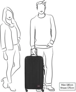 Eastpak TRANZSHELL L Reiskoffer (77 X 43 X 26.5 Cm) - Black -Voyago Winkel 998x1200 7